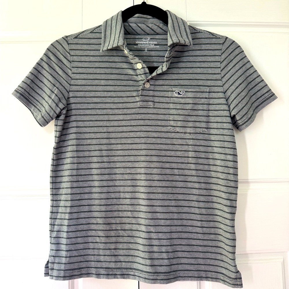 Vineyard Vines Gray Edgartown Polo - Size S (8/10)